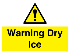 Warning Dry Ice